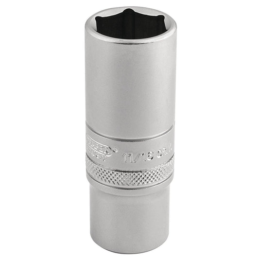 Draper Expert Quality Chrome 3/8" Square Drive 6 Point Deep Metric Socket - 17mm - 16585