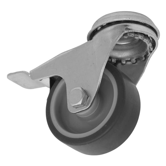 Sealey Medium-Duty Bolt Hole Caster Wheel with Total Lock 50mm SCW250SBLEM