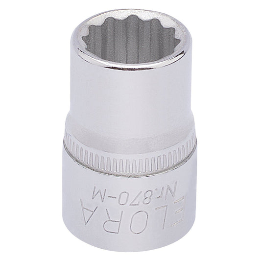 Elora 1x 11mm 3/8" Square Drive Bi-Hexagon Socket Professional Tool 25870