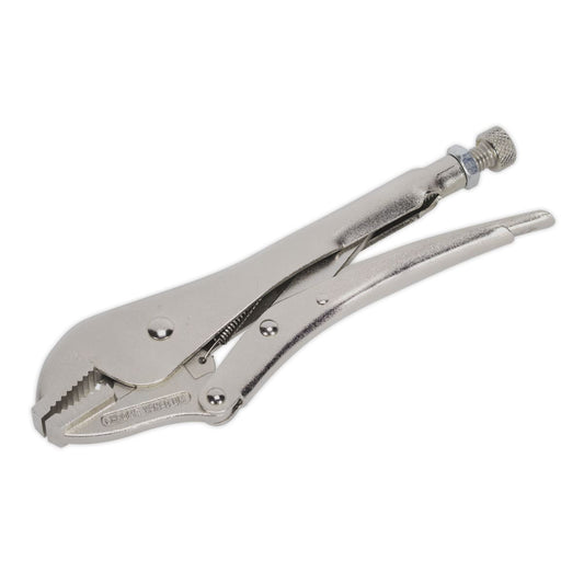 Sealey Locking Pliers Straight Jaws 230mm 0-45mm Capacity AK6823