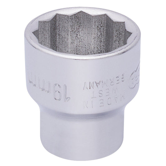 Draper ELORA 19mm 3/8" SQ. DRIVE BI-HEXAGONAL SOCKET F.U.M. TOOLS FUM - 25953