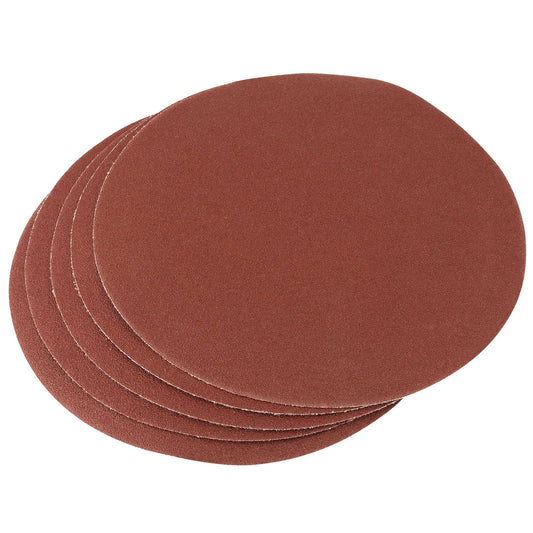 1x Pack Of 5 Draper 200mm 100 Grit Hook And Eye Backed Aluminium Oxide - 23358