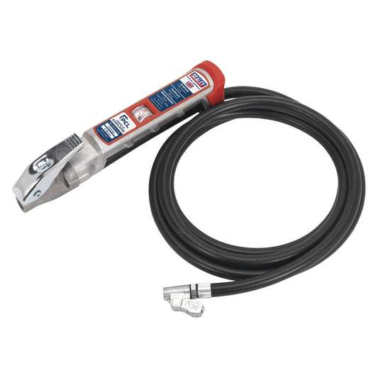 Sealey Prof Tyre Inflator with 2.5m Hose & Clip-On Connector SA37/94