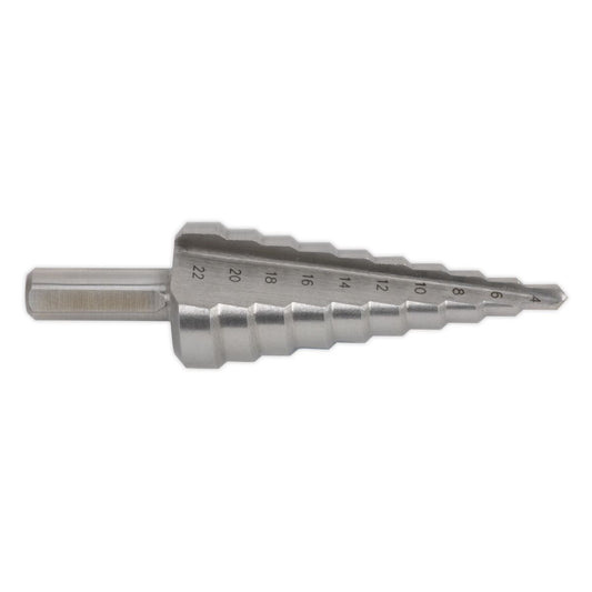 Sealey HSS M2 Step Drill Bit 4-22mm Double Flute AK4722