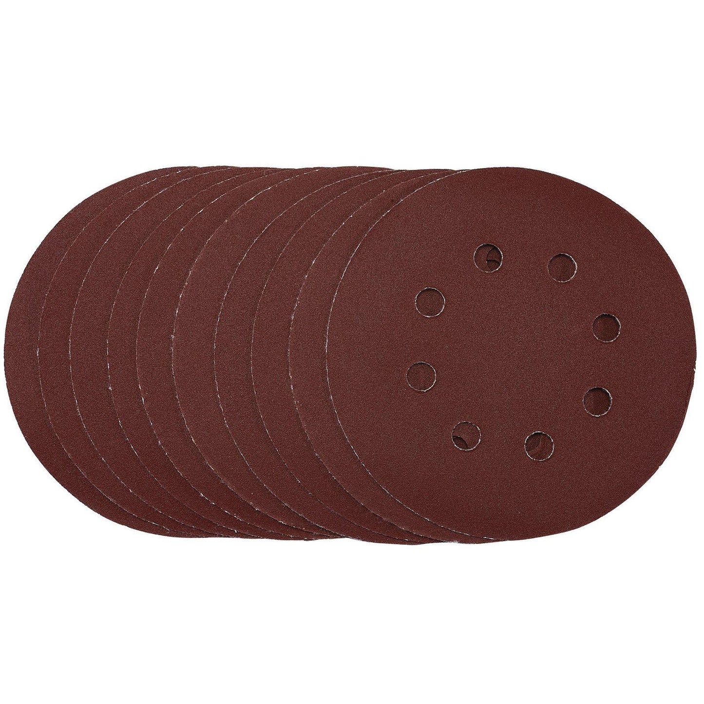 Draper Sanding Discs, 125mm, Hook & Loop, 240 Grit, (Pack of 10) SDHAL125 - 54758