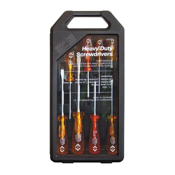 CK Tools HDClassic Screwdriver Slotted & PZD Set Of 8 T4999B