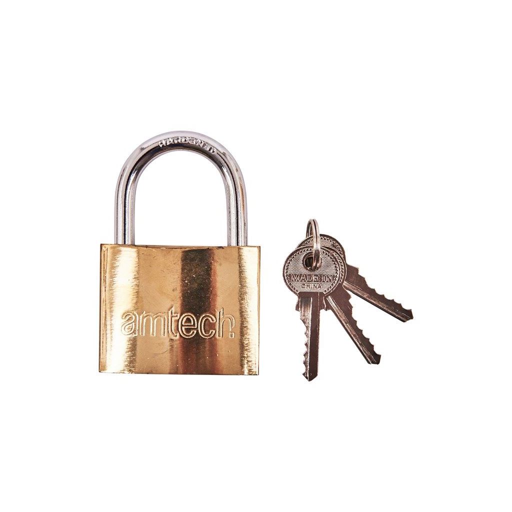 63mm Heavy Duty Brass Hardened Steel Security Padlock Shed Garage 3 Keys Strong - XXSEL01