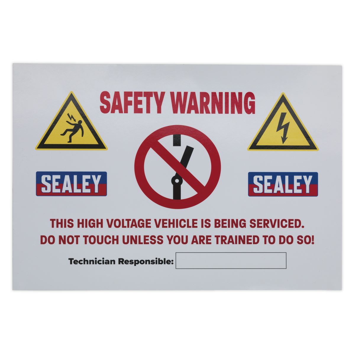 Sealey Hybrid/Electric Vehicle Warning Sign HYBRIDSIGN