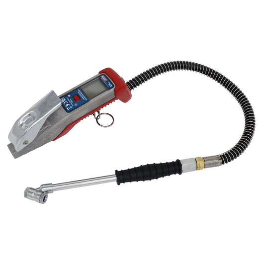 Sealey Digital Tyre Inflator 0.5m Hose with Push-On Connector SA374