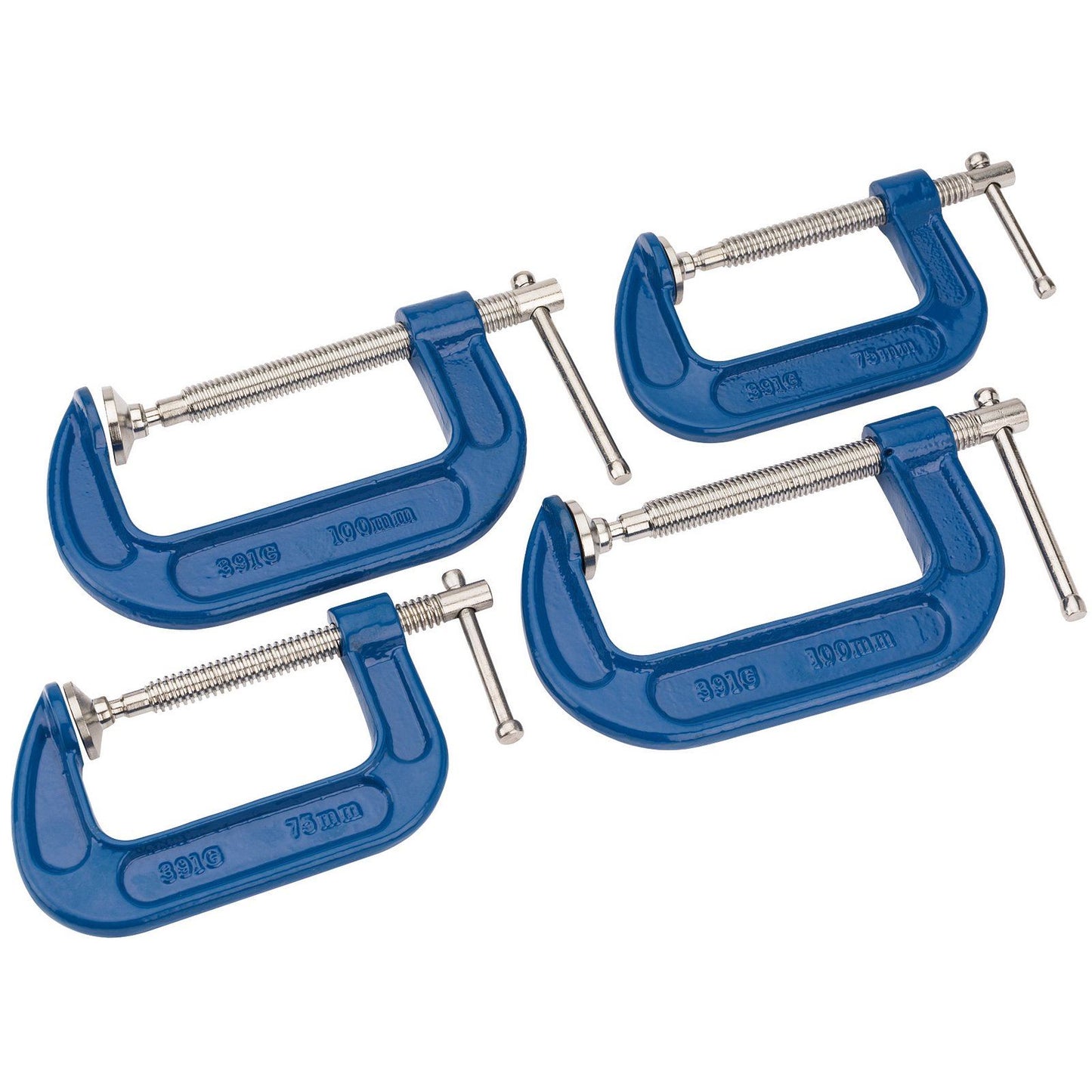 Draper C Clamp Set (4 Piece) 391G/4 - 38368