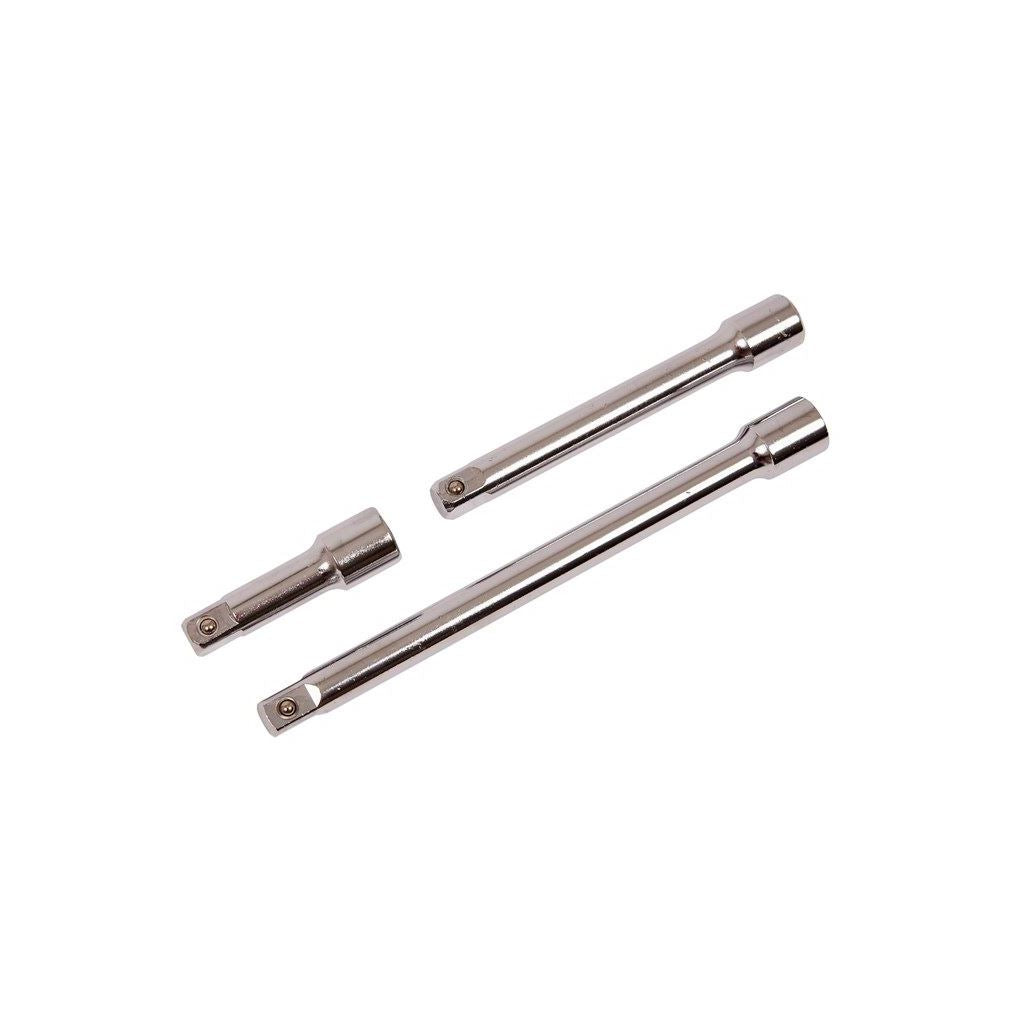 3 Piece Sizes 3''/6'' & 9' Drive Socket 1/2''(12mm) Short Reach Extension Bars - I3900