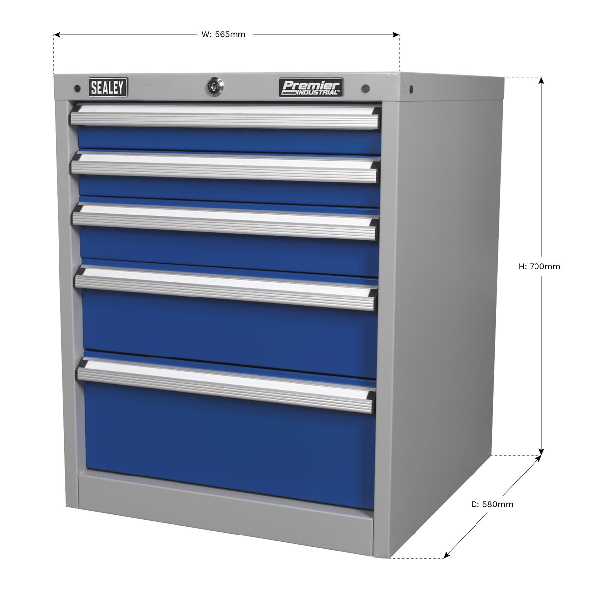 Sealey Cabinet Industrial 5 Drawer API5655B