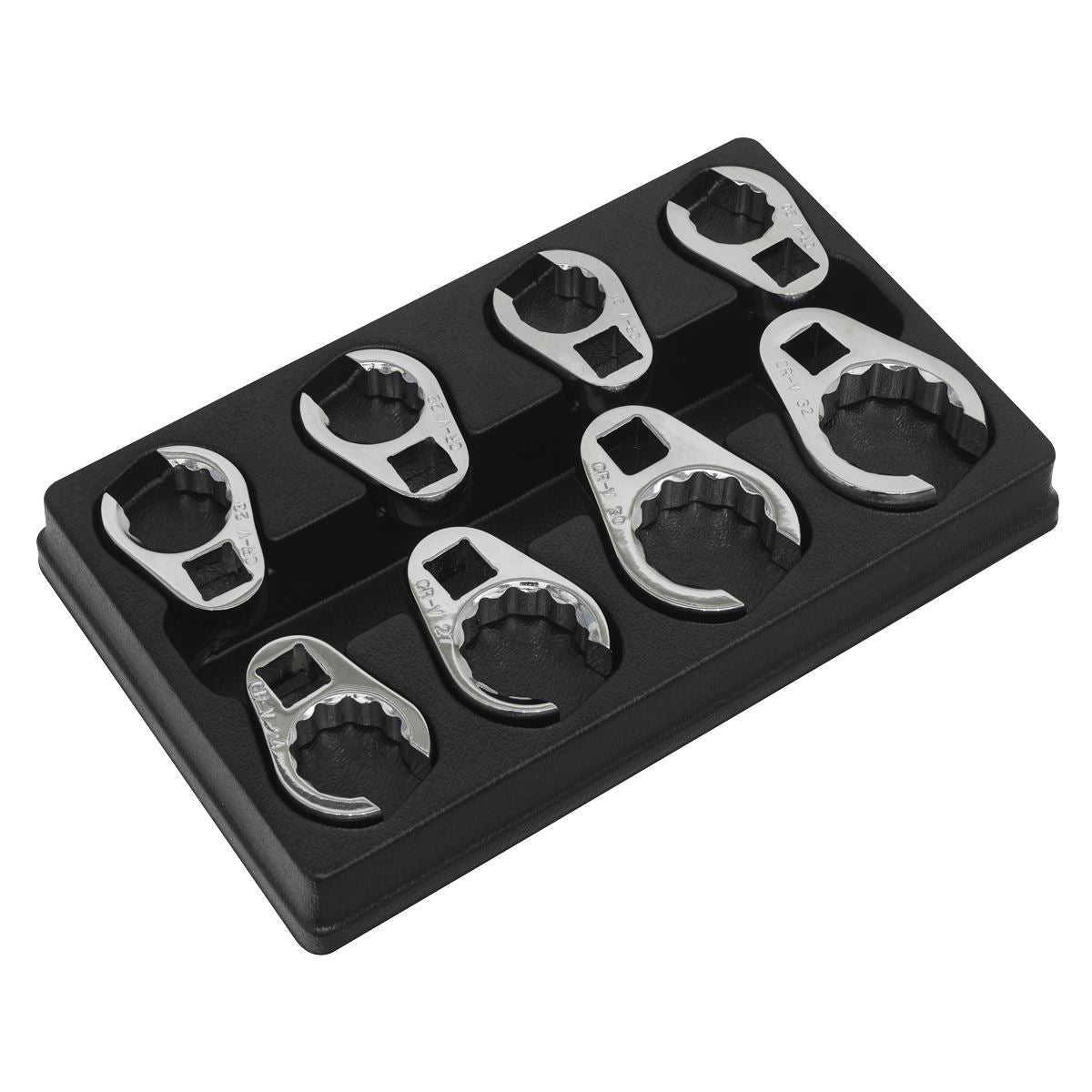 Sealey Crow's Foot Spanner Set 8pc 1/2"Sq Drive Metric AK5981