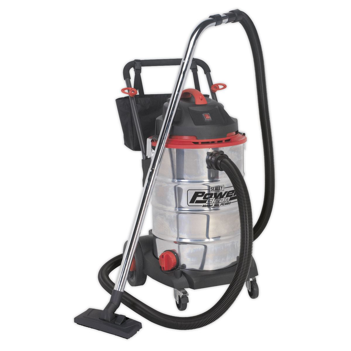 Sealey Vacuum Cleaner Wet & Dry 60L Stainless Drum 1600W/230V PC460