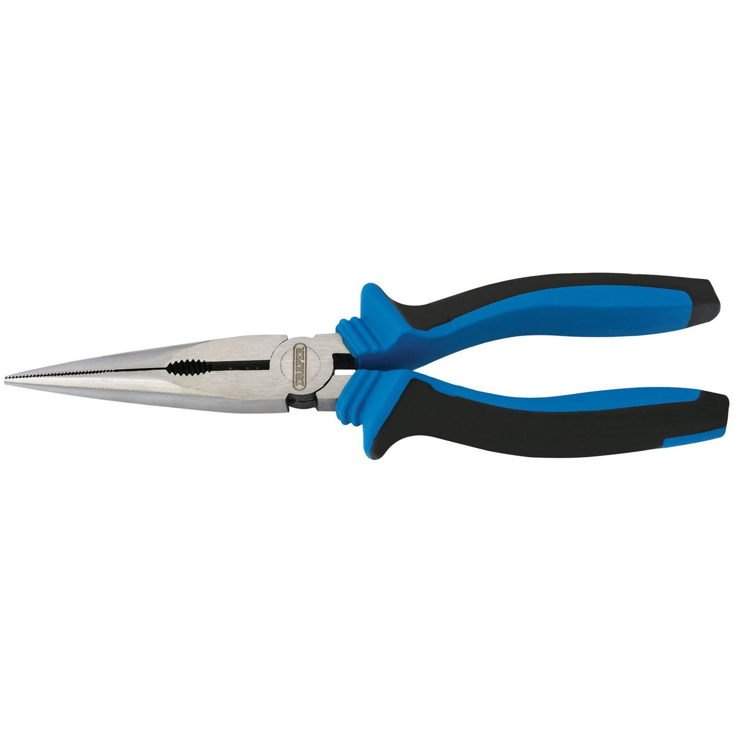 Draper 1x 200mm Soft Grip Long Nose Pliers Garage Professional Standard Tool - 44143