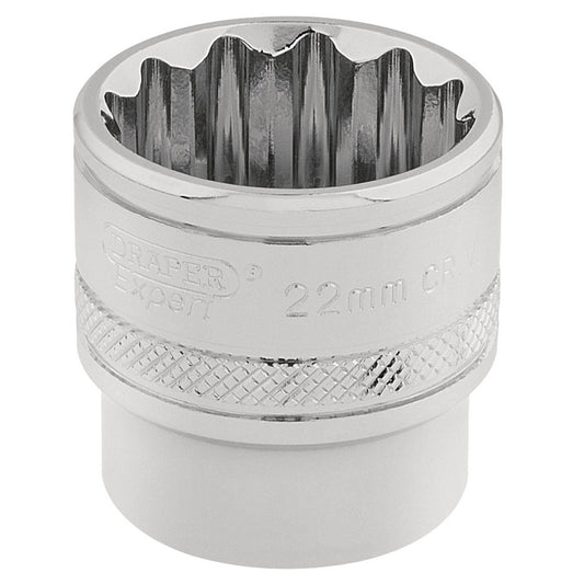 Draper 32800 3/8" Square Drive Hi-Torq 12 Point Socket (22mm)