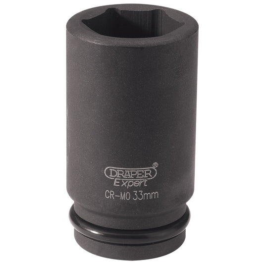 Draper 1x Expert 33mm 3/4" Square Drive Hi-Torq 6 Point Deep Impact Socket Tool - 11899