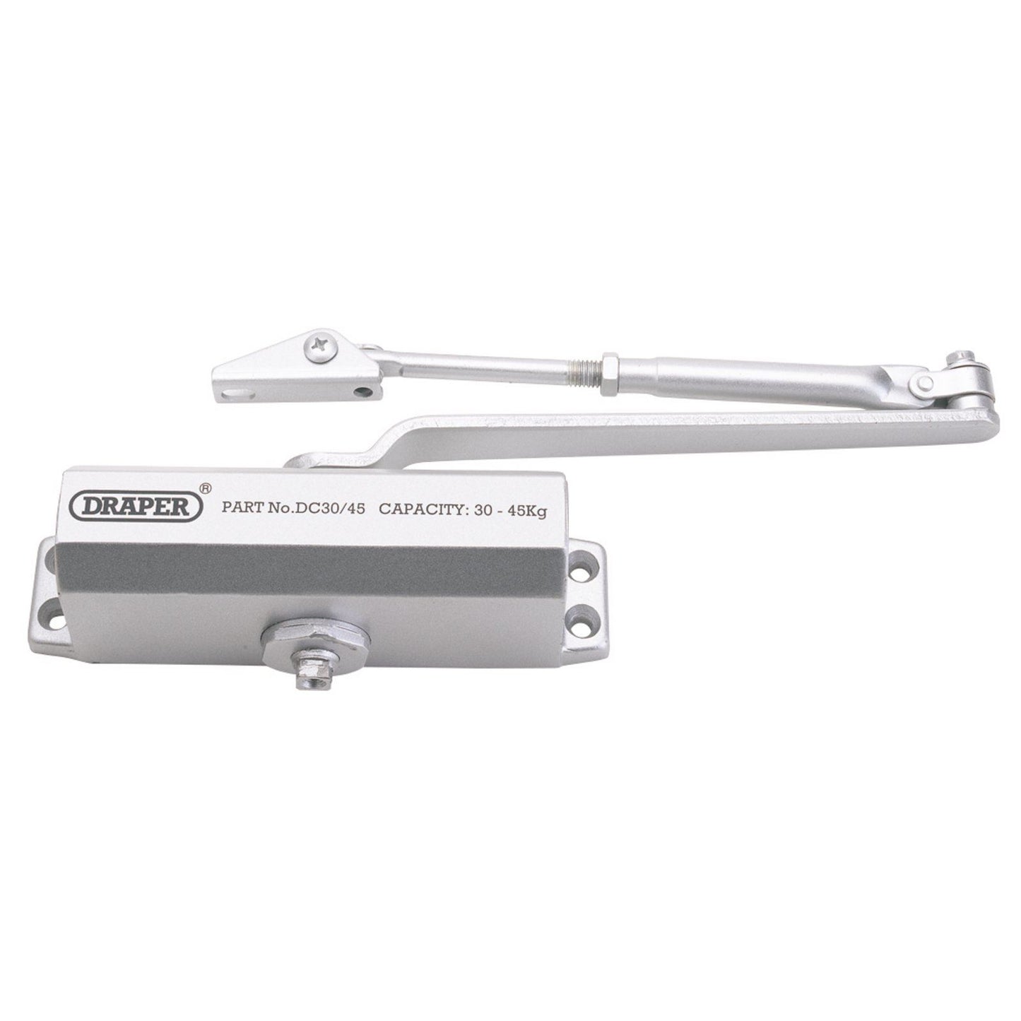 Draper Adjustable Automatic Door Closer for Doors 25kg - 45kg 62893 DC 25/45