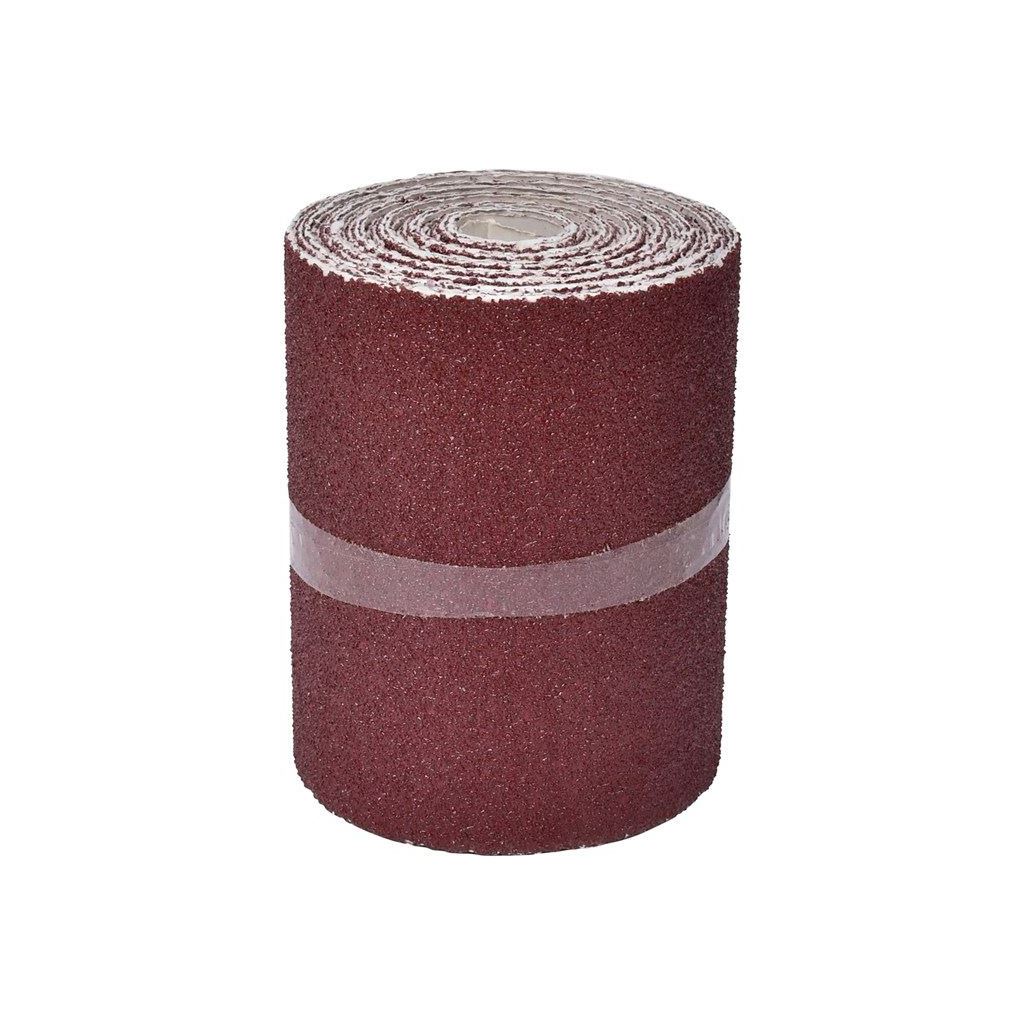 Amtech 5m x 115mm Red Aluminium Oxide Sanding Roll 60 Grit P60 Sandpaper Sander - V4105