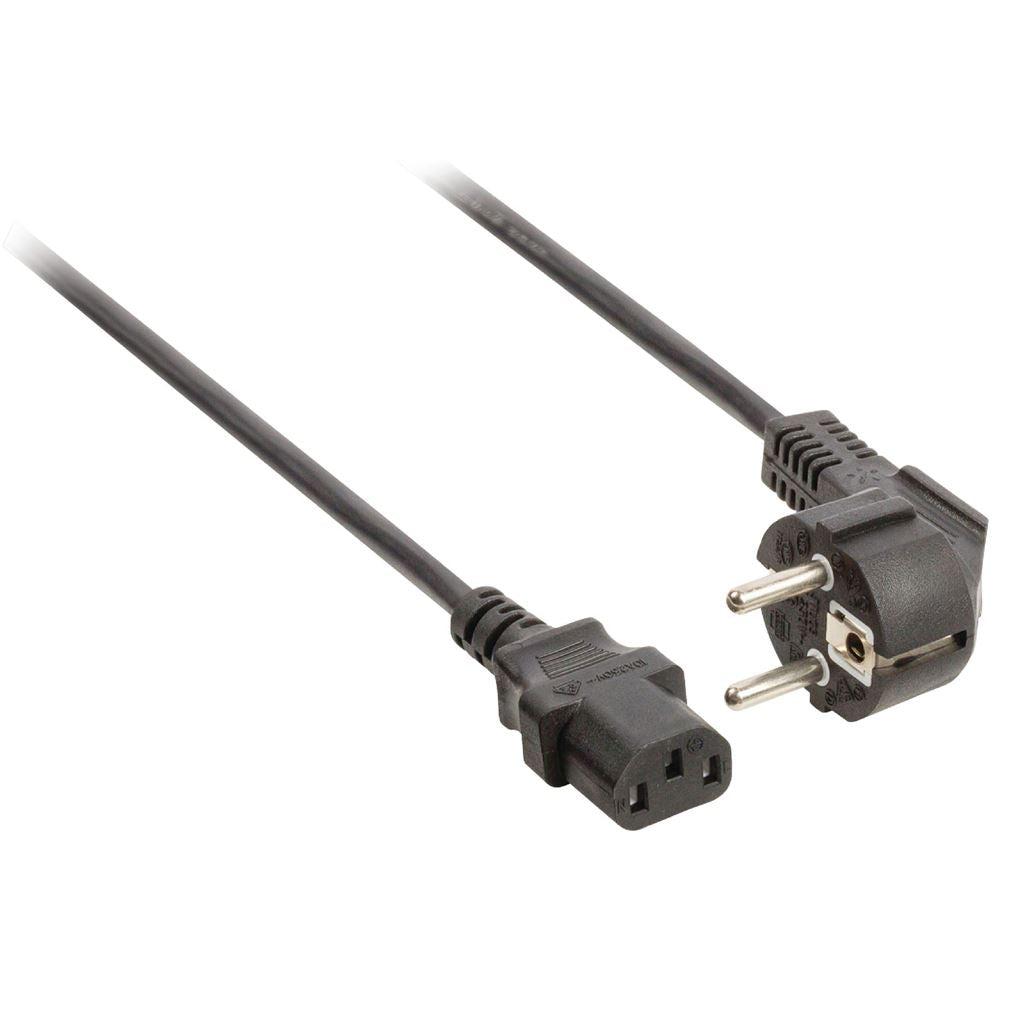 Glaxio Power cable Schuko angled male - IEC-320-C13 3m black