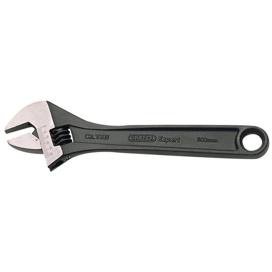 Draper Expert 200mm Crescent-Type Adjustable Wrench with Phosphate Finish - 52680