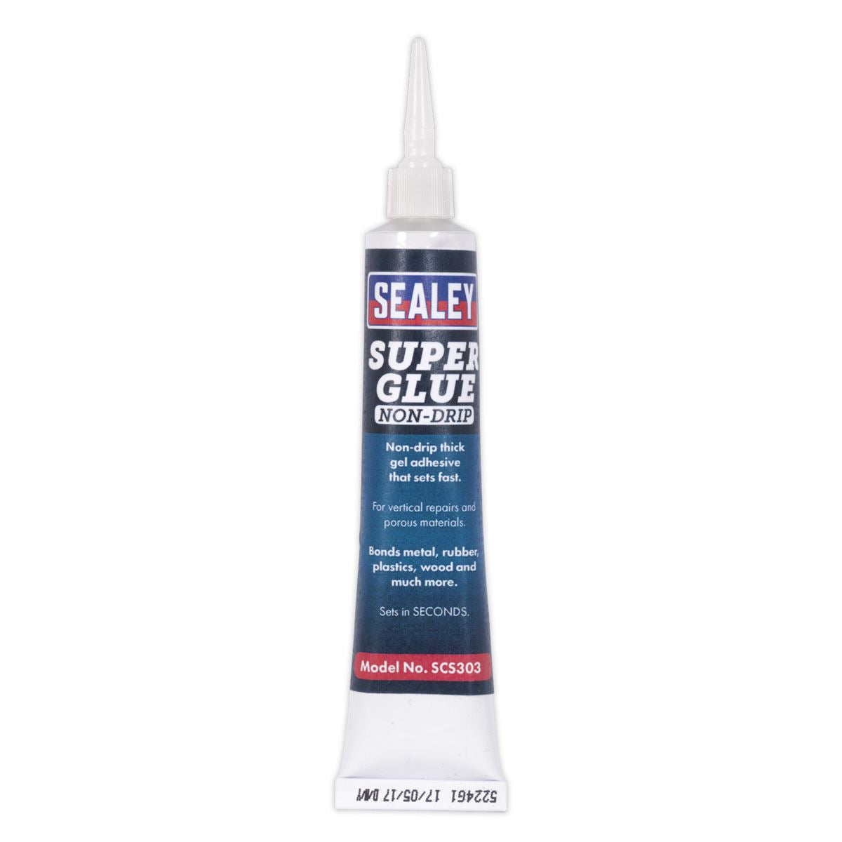 Sealey Super Glue Non-Drip Gel 20g Pack of 20 SCS303