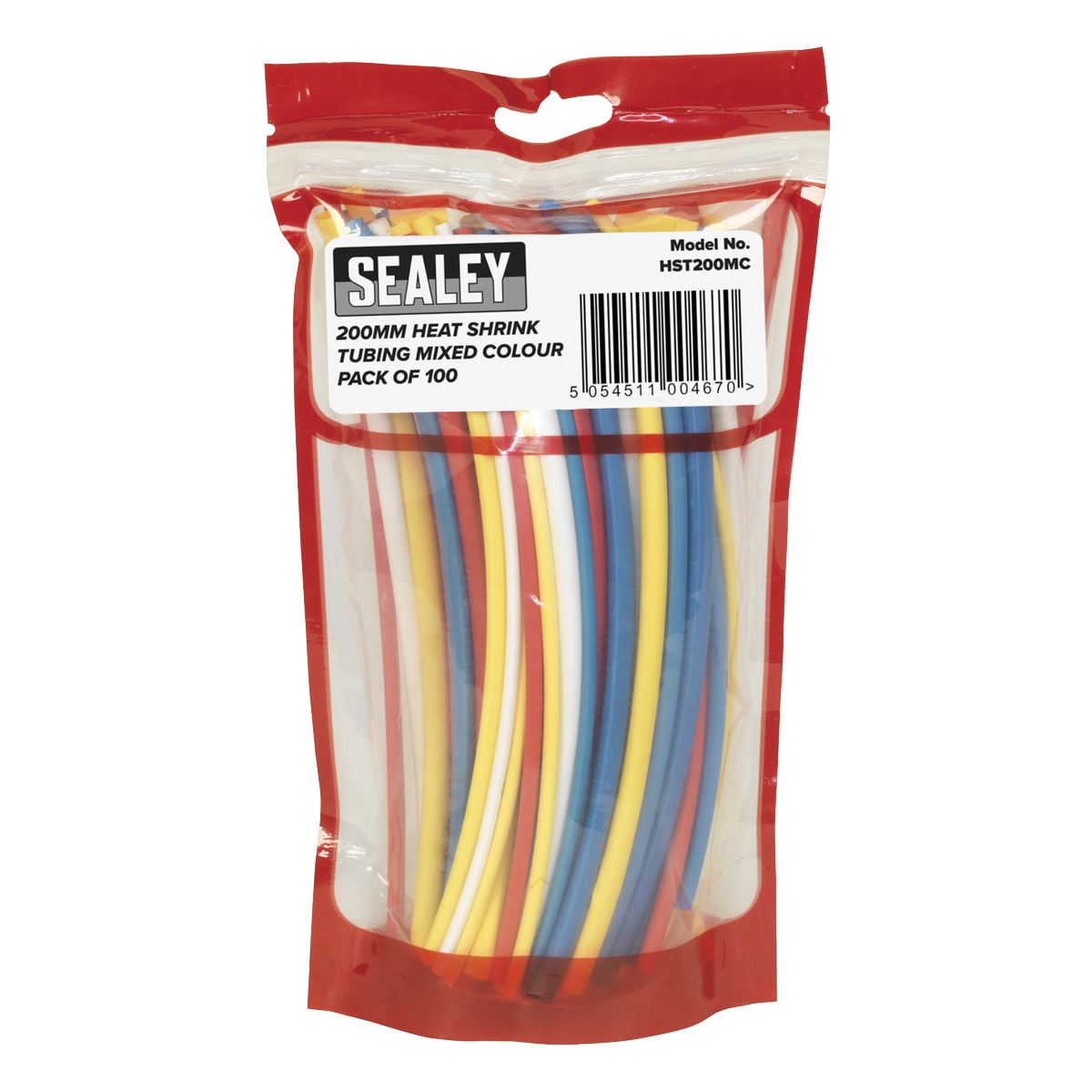 Sealey Heat Shrink Tubing Mixed Colours 200mm 100pc HST200MC