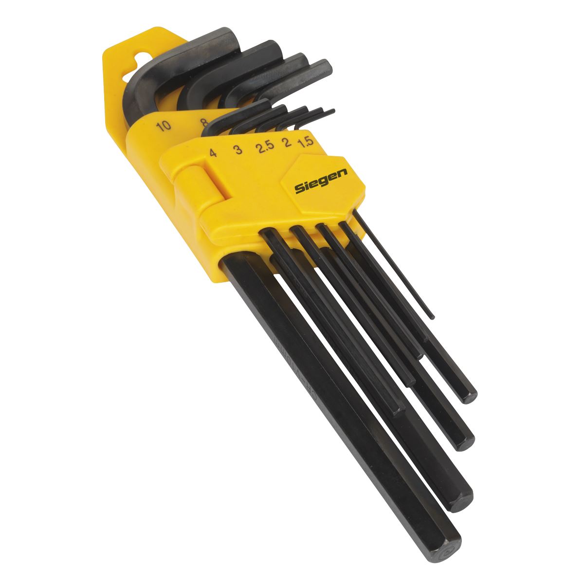 Sealey Hex Key Set 9pc Long Metric S01091