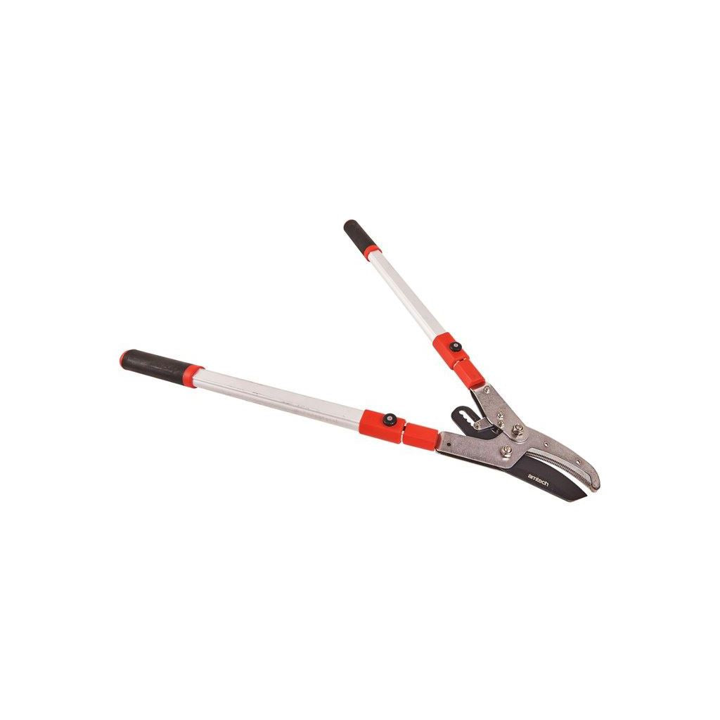 Telescopic Aluminium Ratchet Anvil Lopper Garden Cutter Branches Gardening Tool