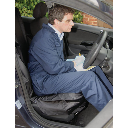 Draper Side Airbag Compatible Polyester Front Seat Cover -No. 22596