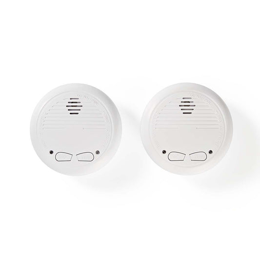 Nedis Smoke Detector EN14604 Connectable Set of 2 Detectors DTCTSC10WT2