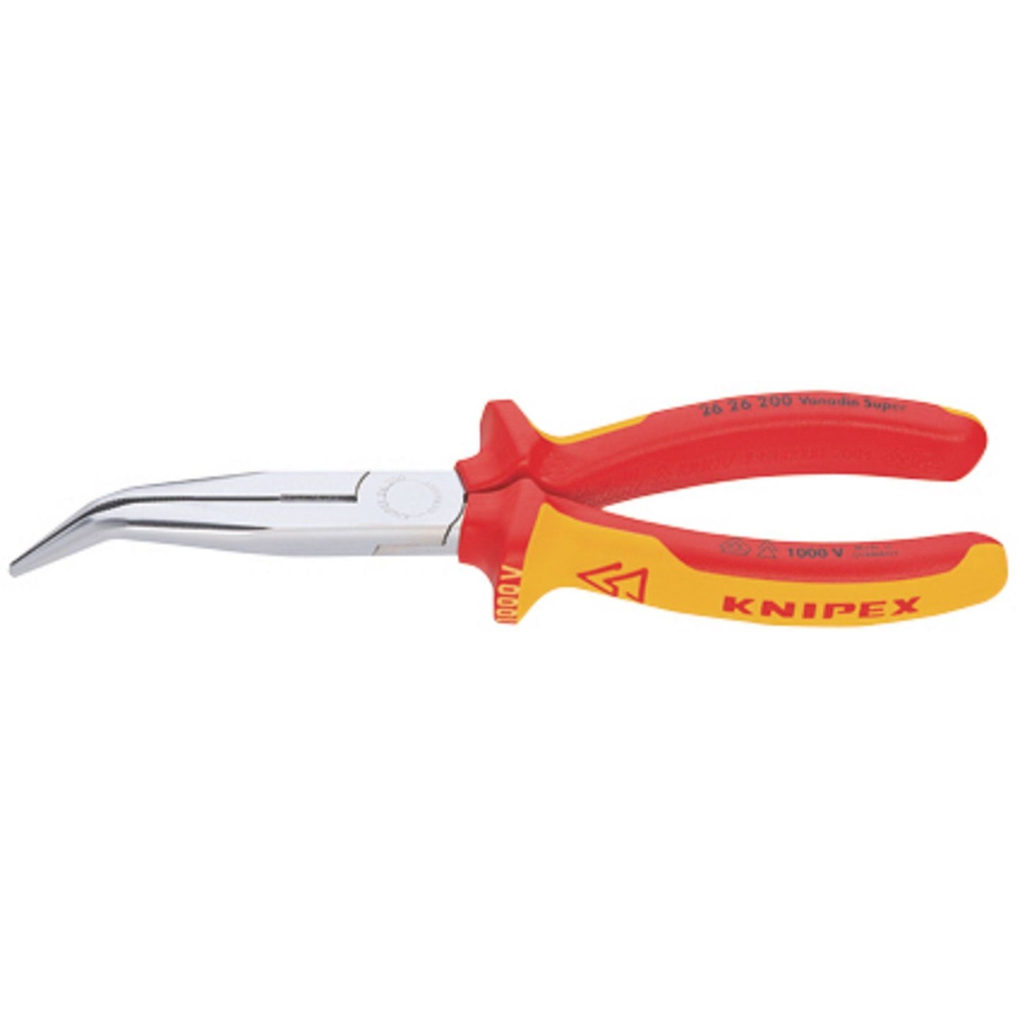 Draper Knipex Angled Long Nose Pliers (200mm) -No. 34056