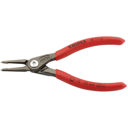 Draper 1x Knipex 140mm Internal Straight Tip Circlip Pliers 12 - 25mm Capacity - 75078