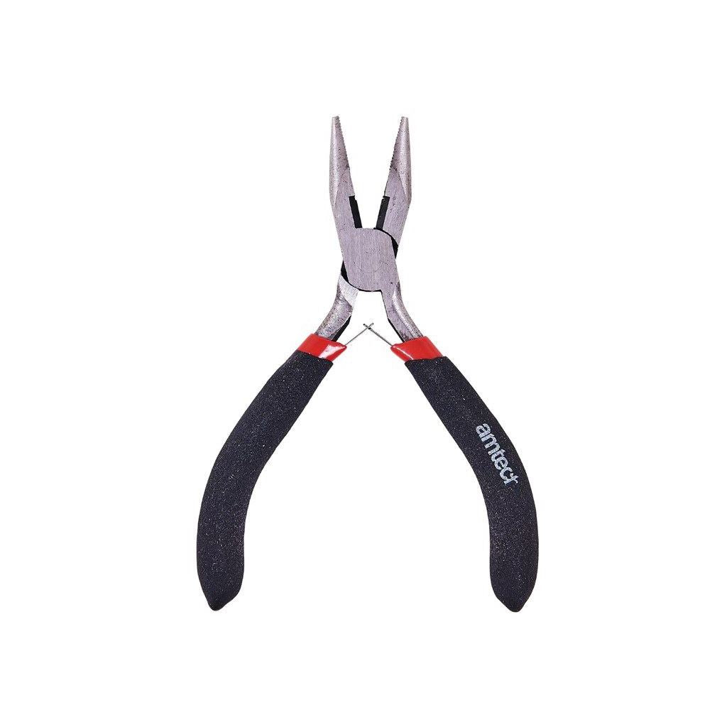 Amtech Mini Long Nose Pliers Precision Nonslip Matt Grip Spring Release Steel - B3186