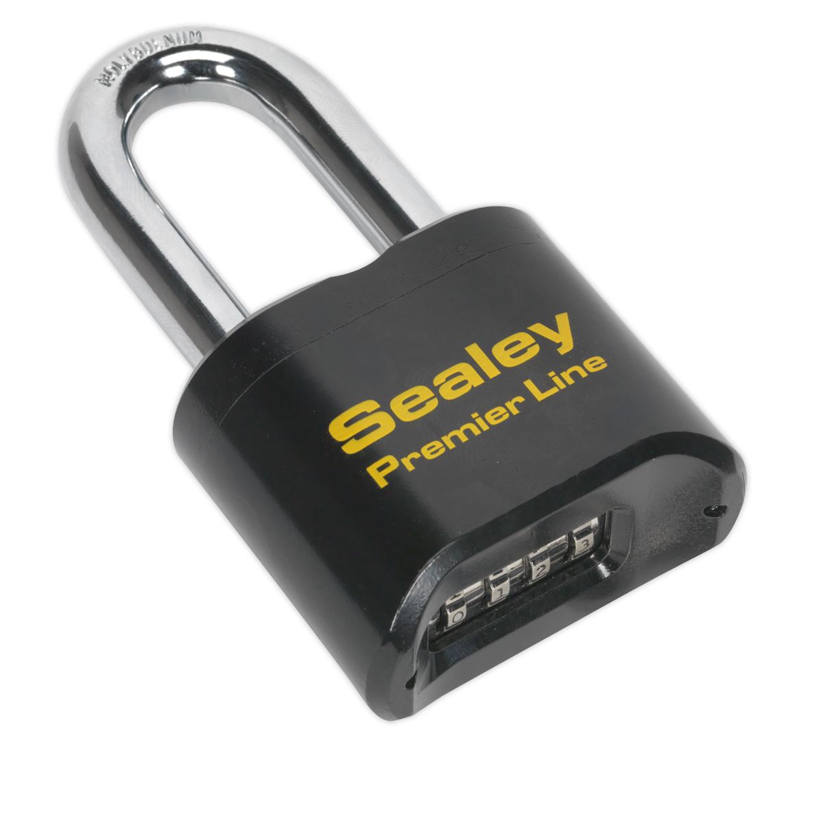 Sealey Steel Body Combination Padlock Long Shackle 62mm PL603L