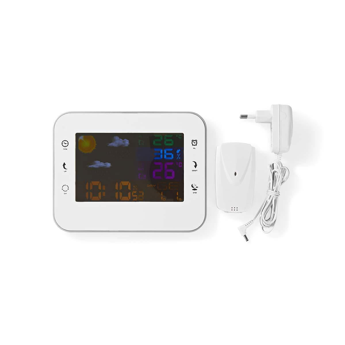 Nedis Weather Station +Wireless sensor Alarm clock Weather Forecast