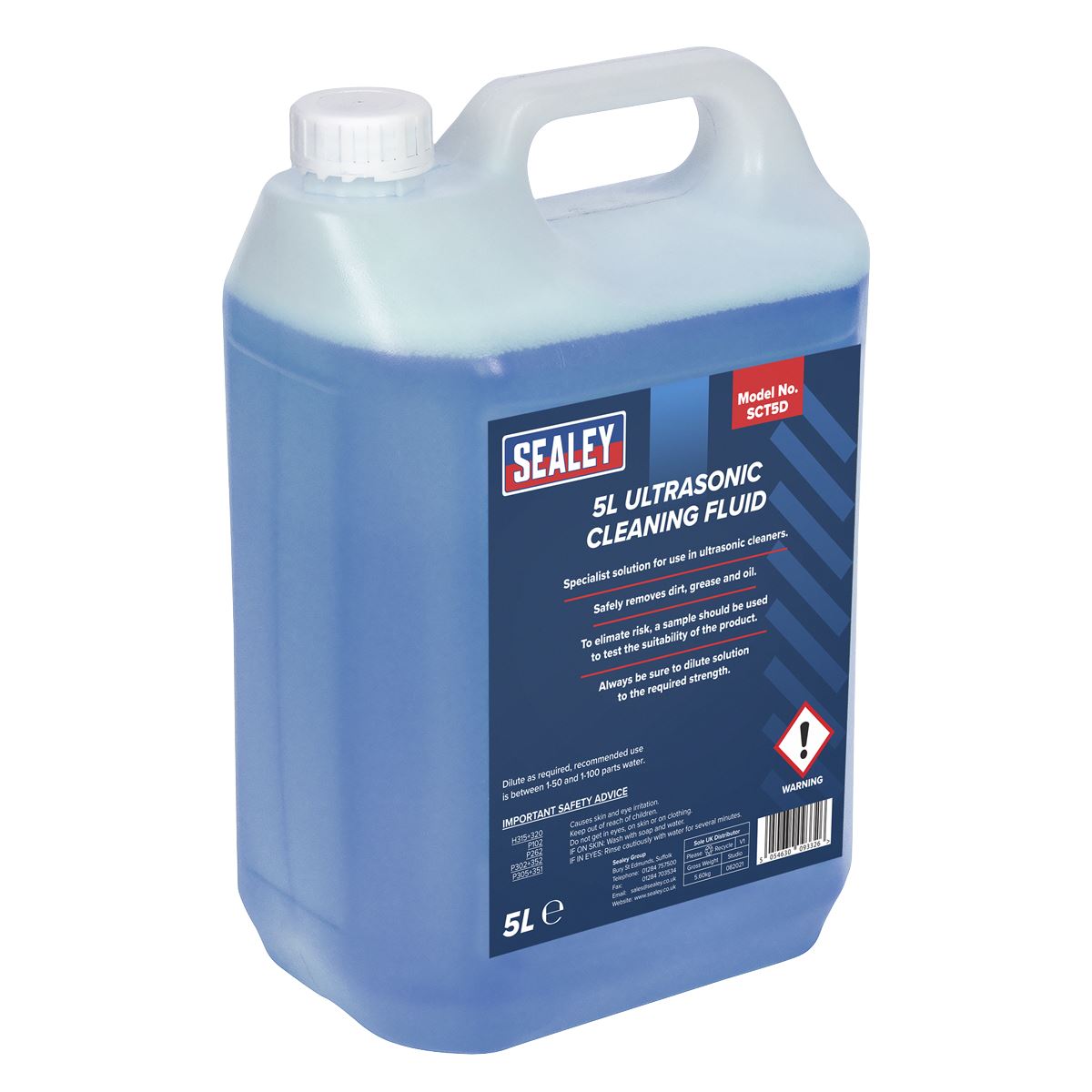 Sealey Ultrasonic Cleaning Fluid 5L SCT5D