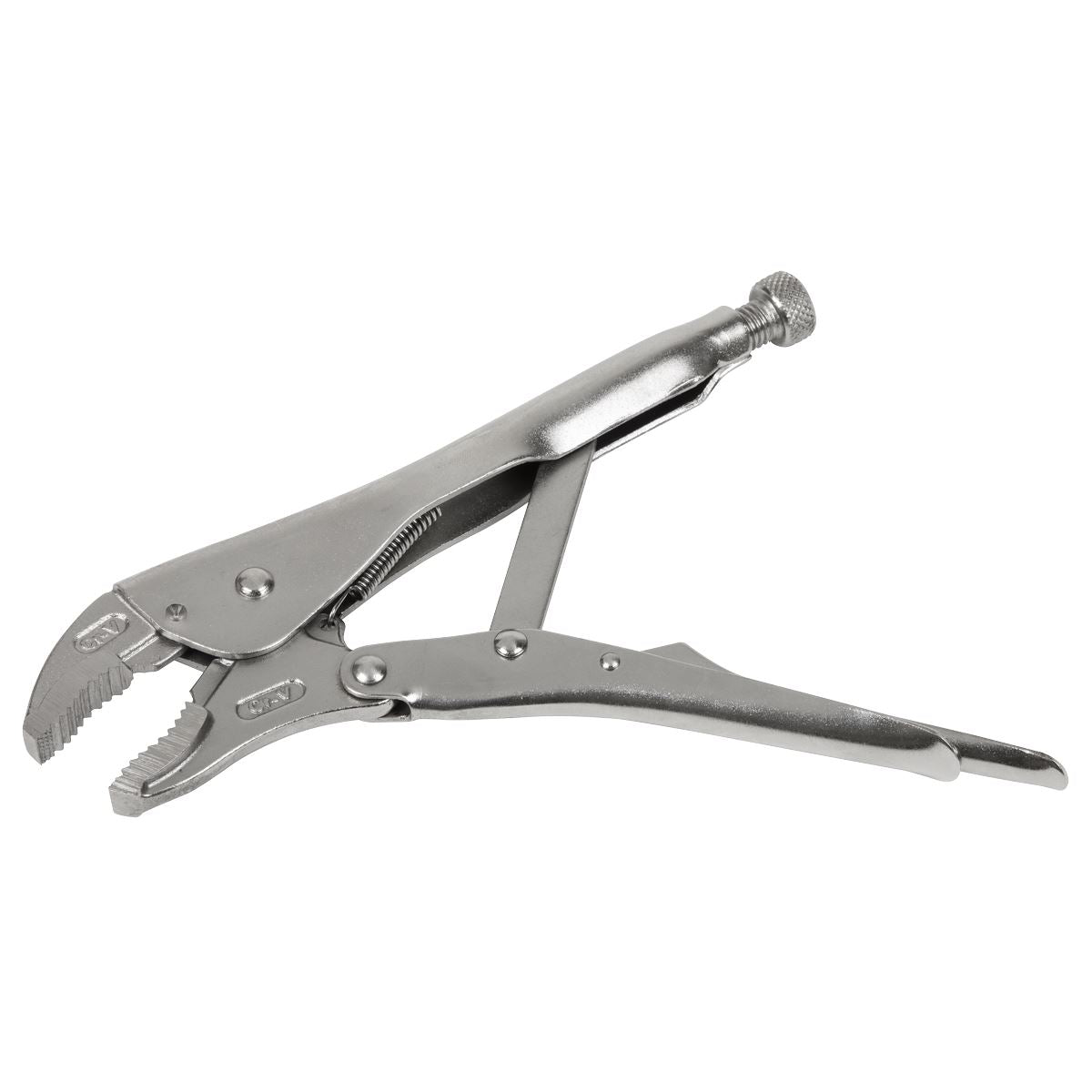 Sealey Locking Pliers Curved Jaws 230mm 0-45mm Capacity AK6821