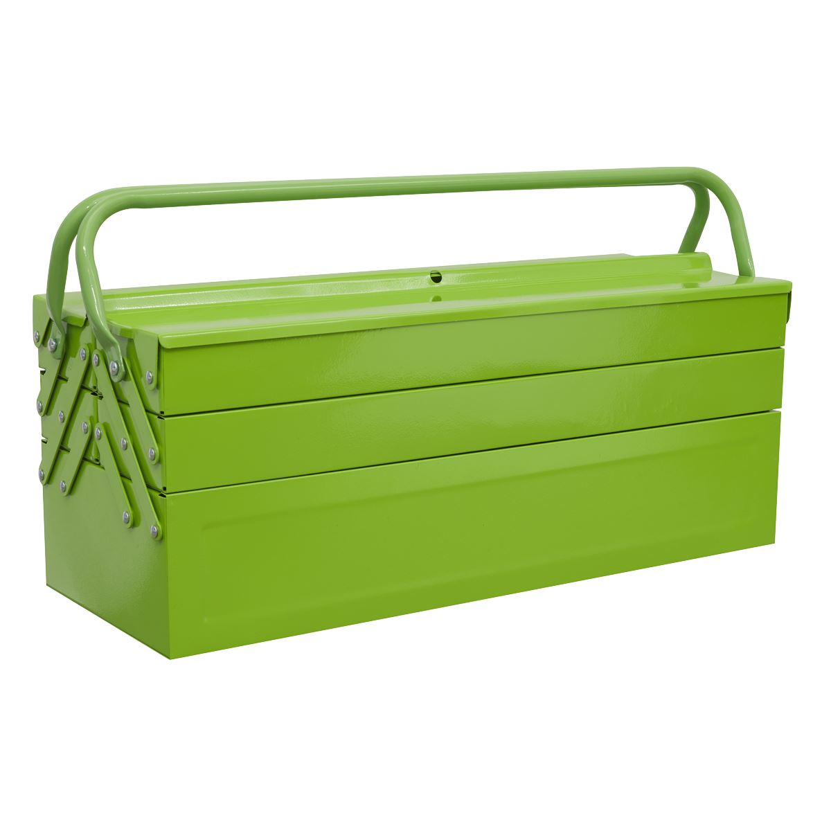 Sealey Cantilever Toolbox 4 Tray 530mm Hi-Vis Green AP521HV