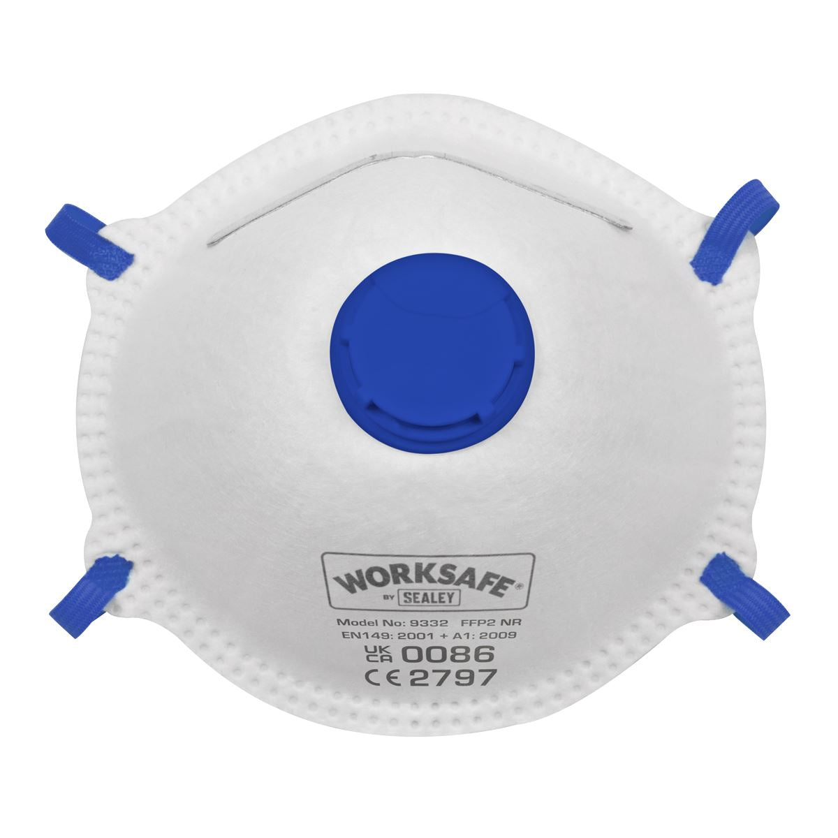 Sealey Cup Mask Valved FFP2 - Pack of 10 9332/10