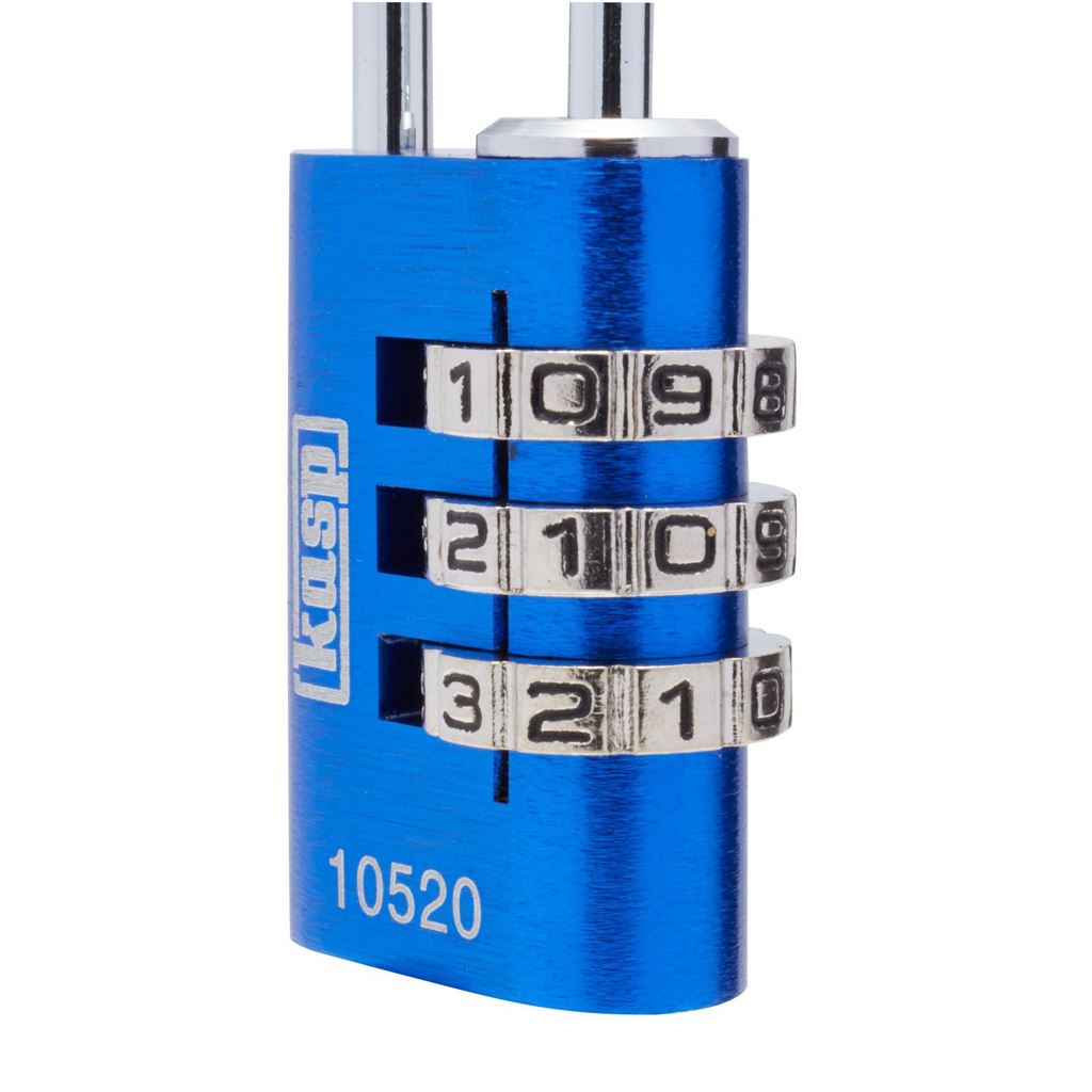 Kasp 105 Combi Padlock Blue 20mm K10520BLUD