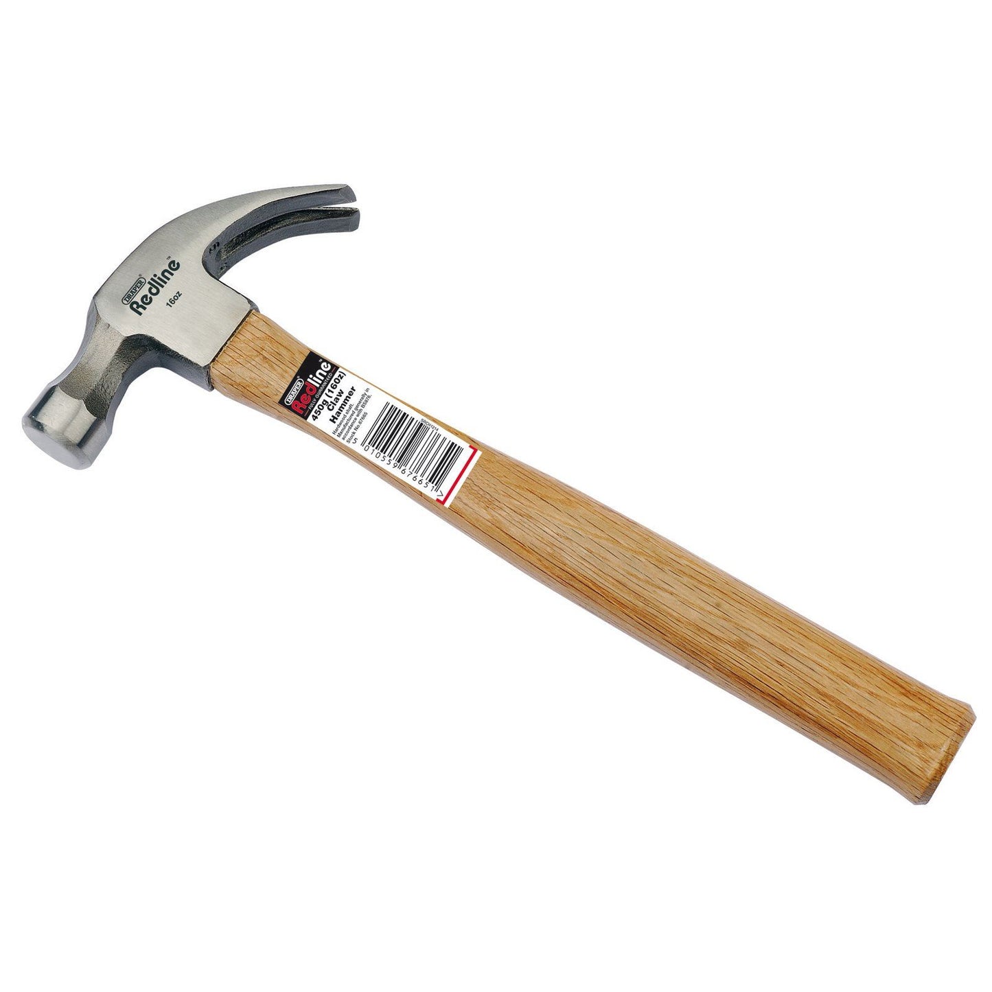 Draper Redline 67665 450 g Claw Hammer with Hardwood Shaft