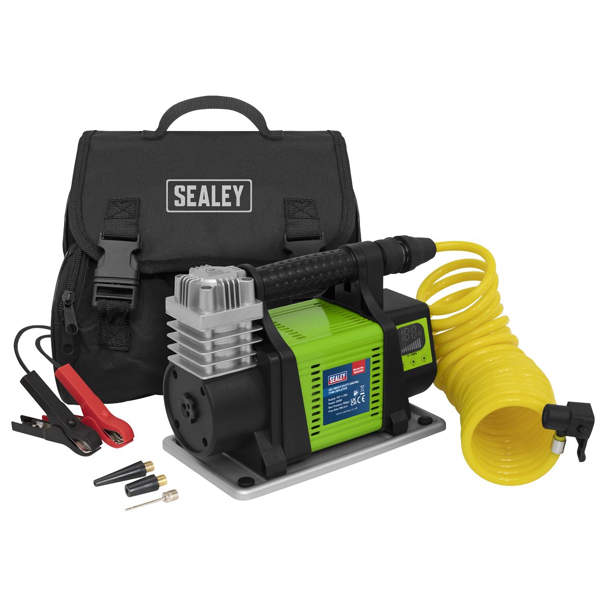 Sealey Digital Tyre Inflator 12V Heavy-Duty MAC05D