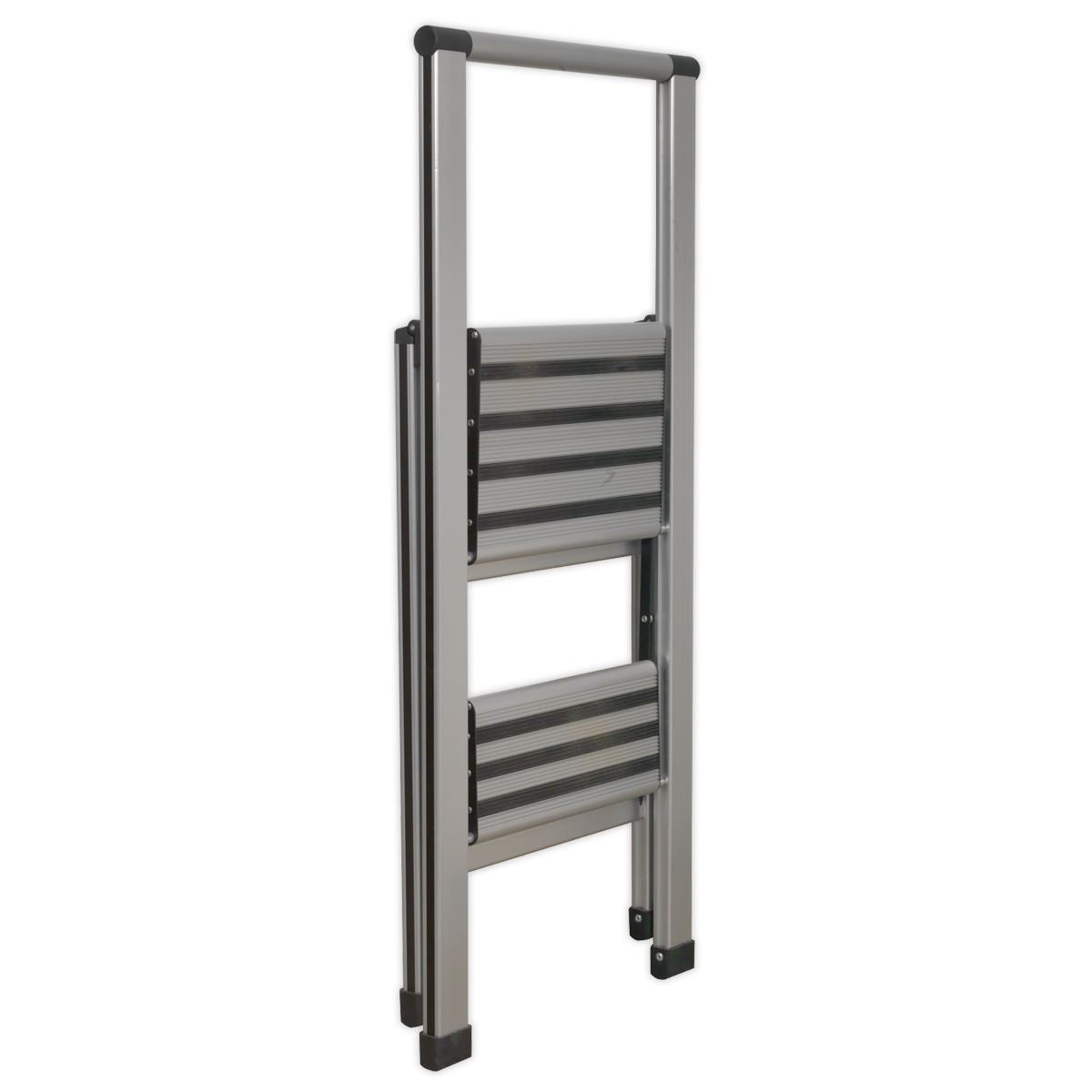 Sealey Aluminium Prof Folding Step Ladder 2-Step 150kg Capacity APSL2