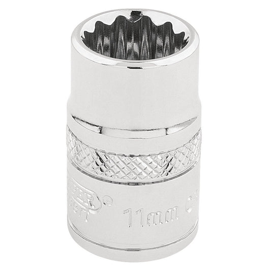 Draper Expert Quality 3/8" Square Drive Hi-Torq 12 Point Socket - 11mm - 32771