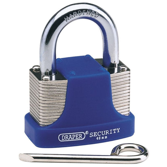 Draper 64158 48mm Resetable 4 Number Combination Laminated Steel Padlock Lock