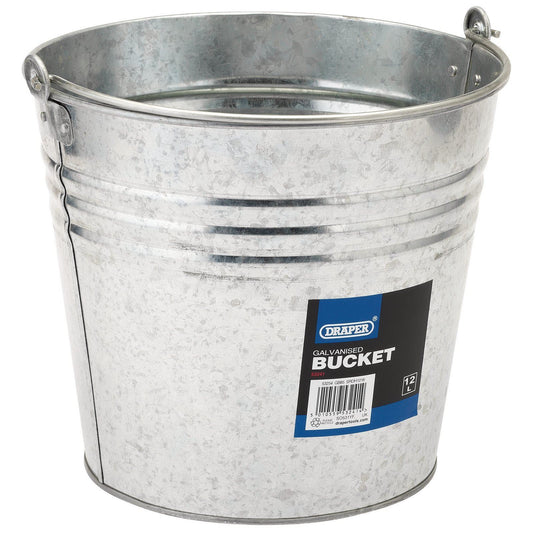 Draper Galvanised Steel Bucket (12L) GB14 - 53241