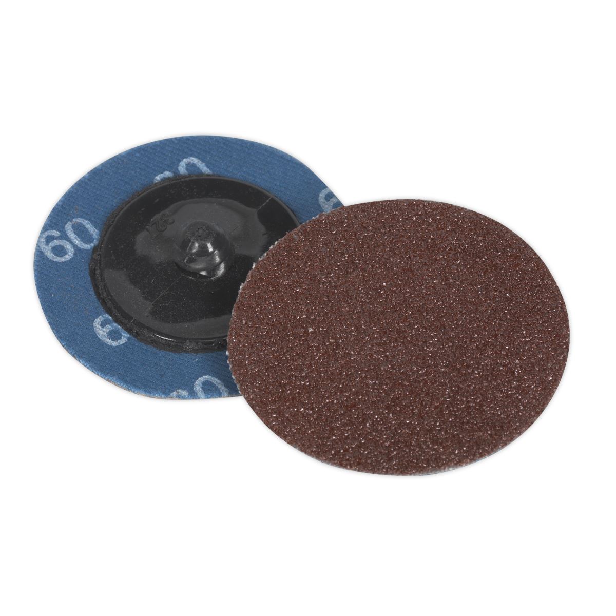 Sealey Quick-Change Sanding Disc 50mm 60Grit Pack of 10 PTCQC5060