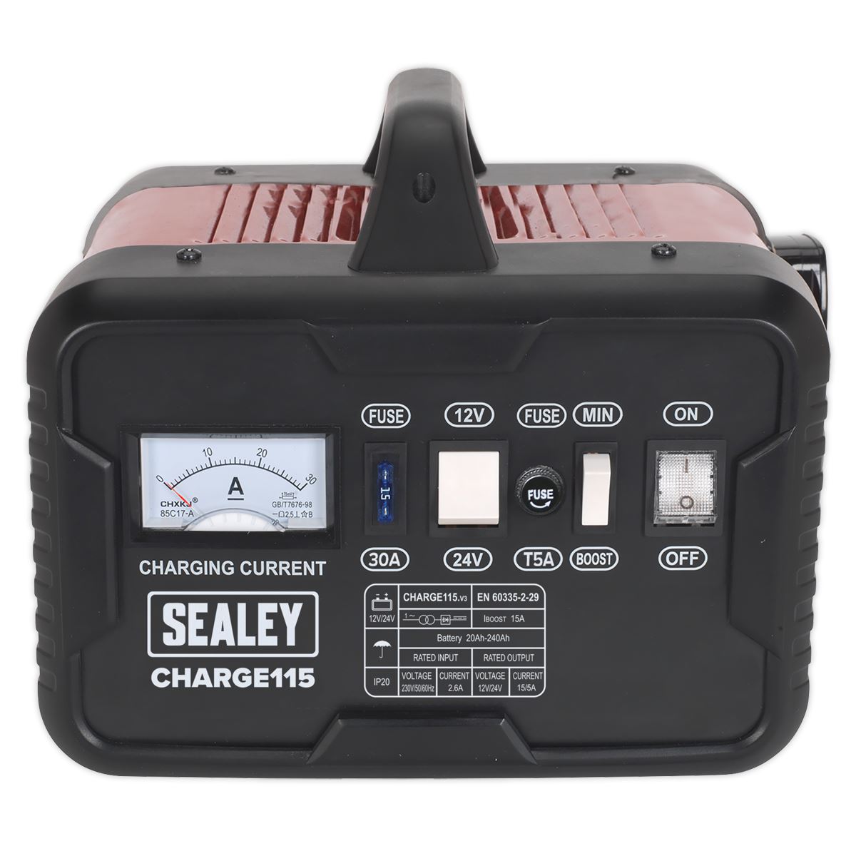 Sealey Battery Charger 19Amp 12/24V 230V CHARGE115