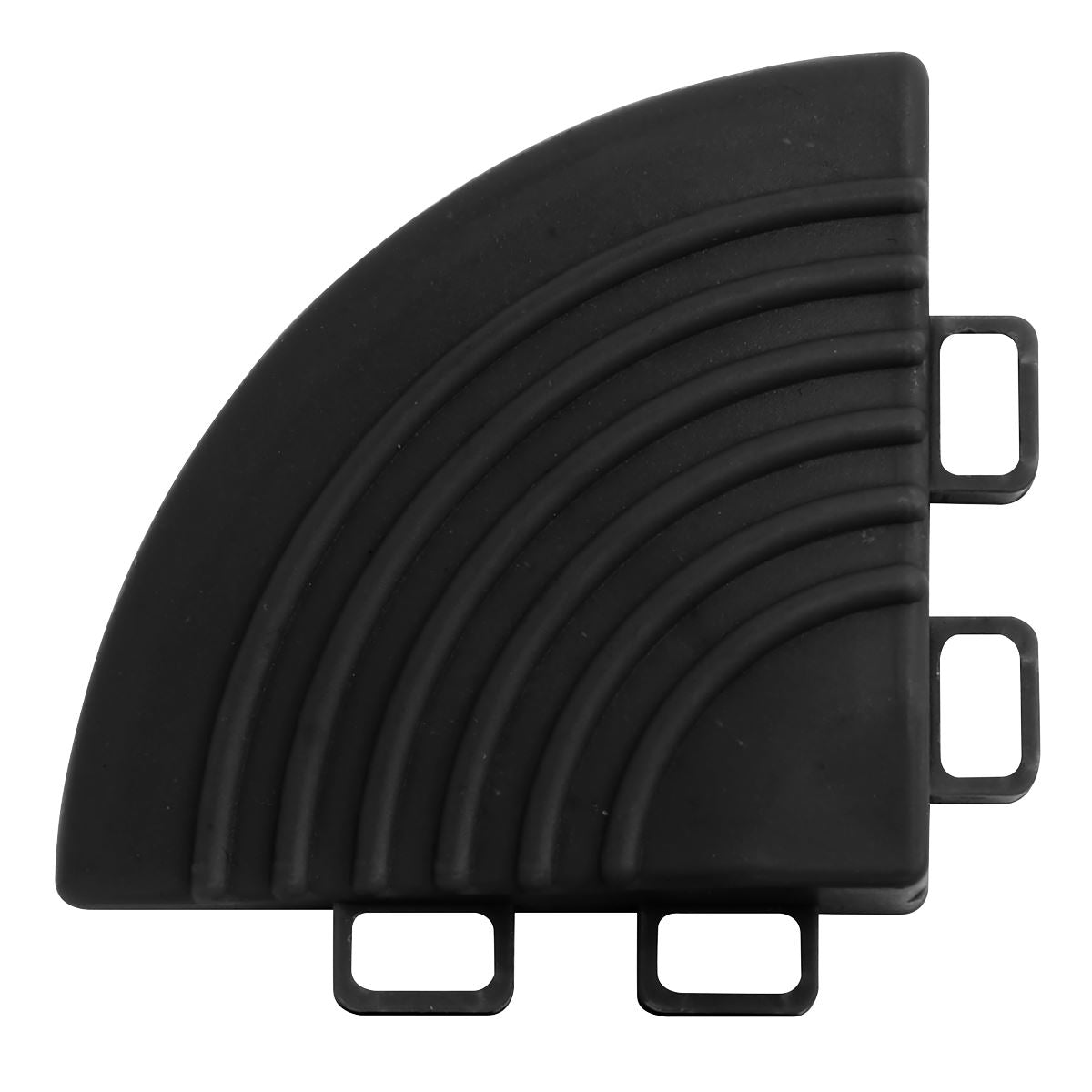 Sealey Polypropylene Floor Tile Corners Black 60 x 60mm - Pack of 4 FT3CB